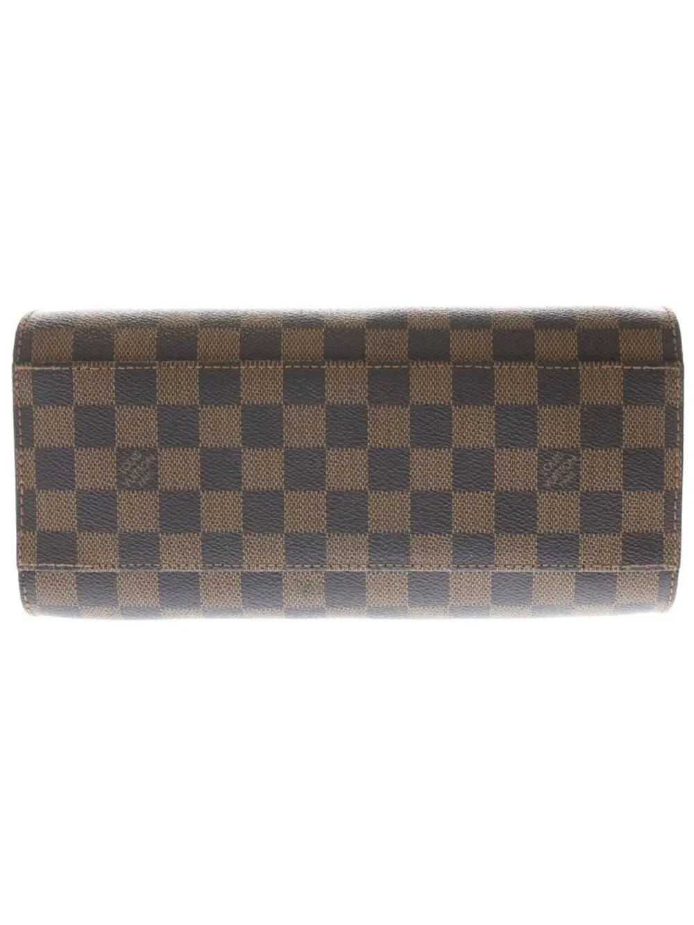 Louis Vuitton Damier Triana Leather Handbag Brown